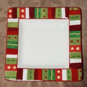 Tabletops Gallery WINTERLAND 8.25-inch Square Plate